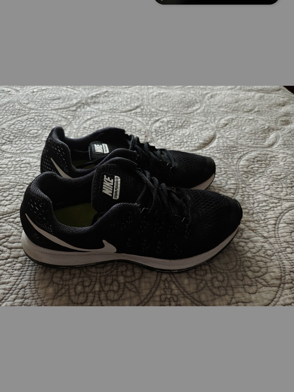 Nike Black Pegasus 33 Running Sneakers